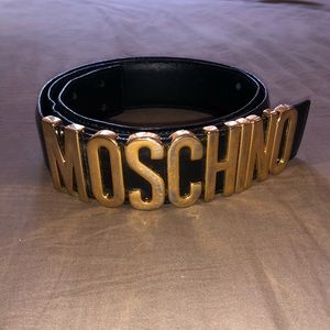 Moschino Belt in Leather Logo